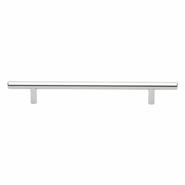 Gliderite Hardware 7 in. Center to Center Polished Chrome Solid Steel Bar Pull - 5004-178-PC 5004-178-PC-1